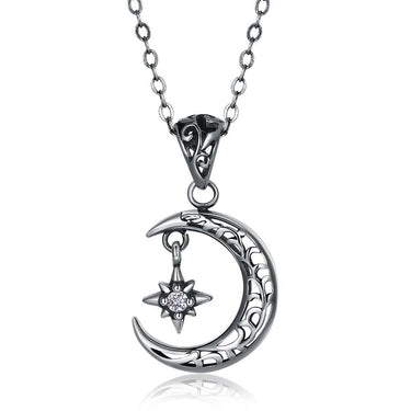 Moon Goddess Sterling Silver Necklace-Your Soul Place